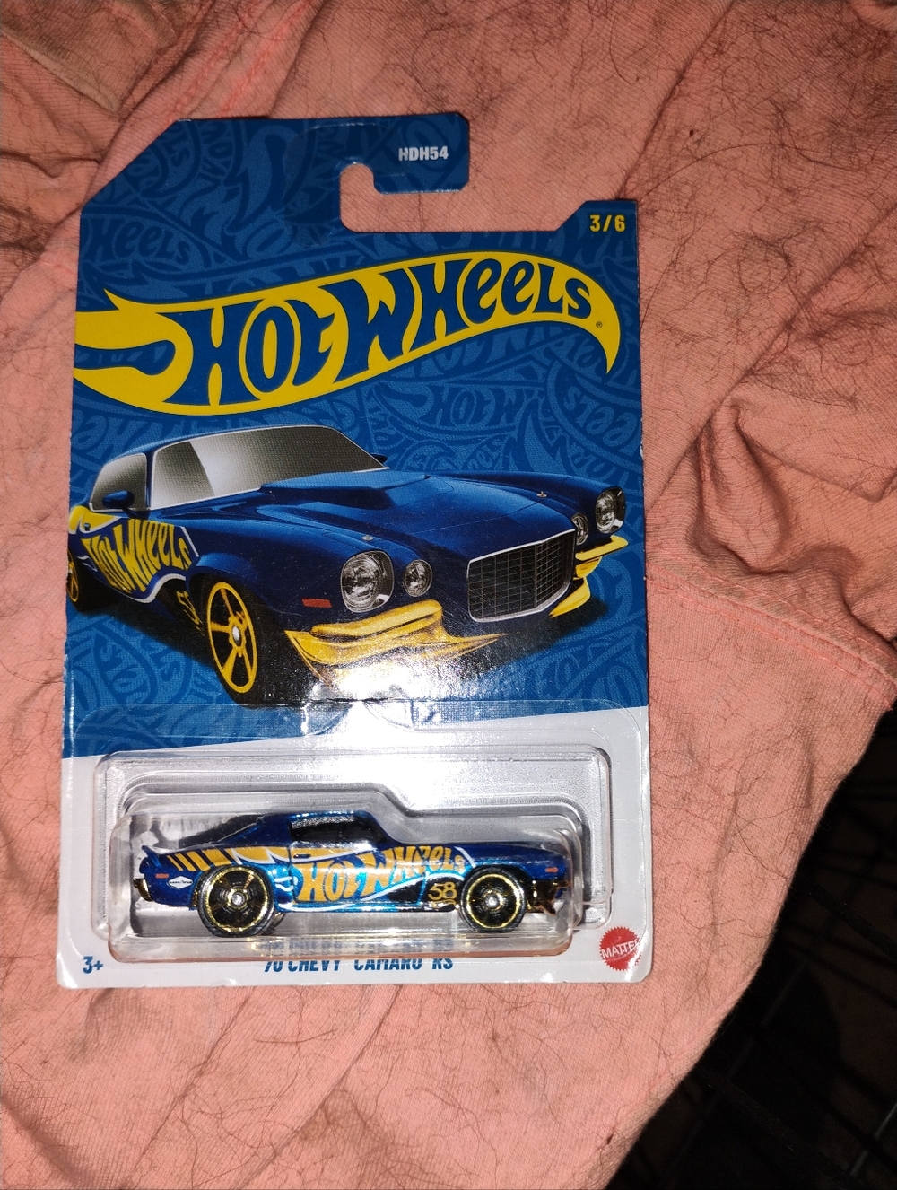 Hot Wheels 58th Anniversary 1970 '70 Chevy Camaro RS BLUE AND GOLD